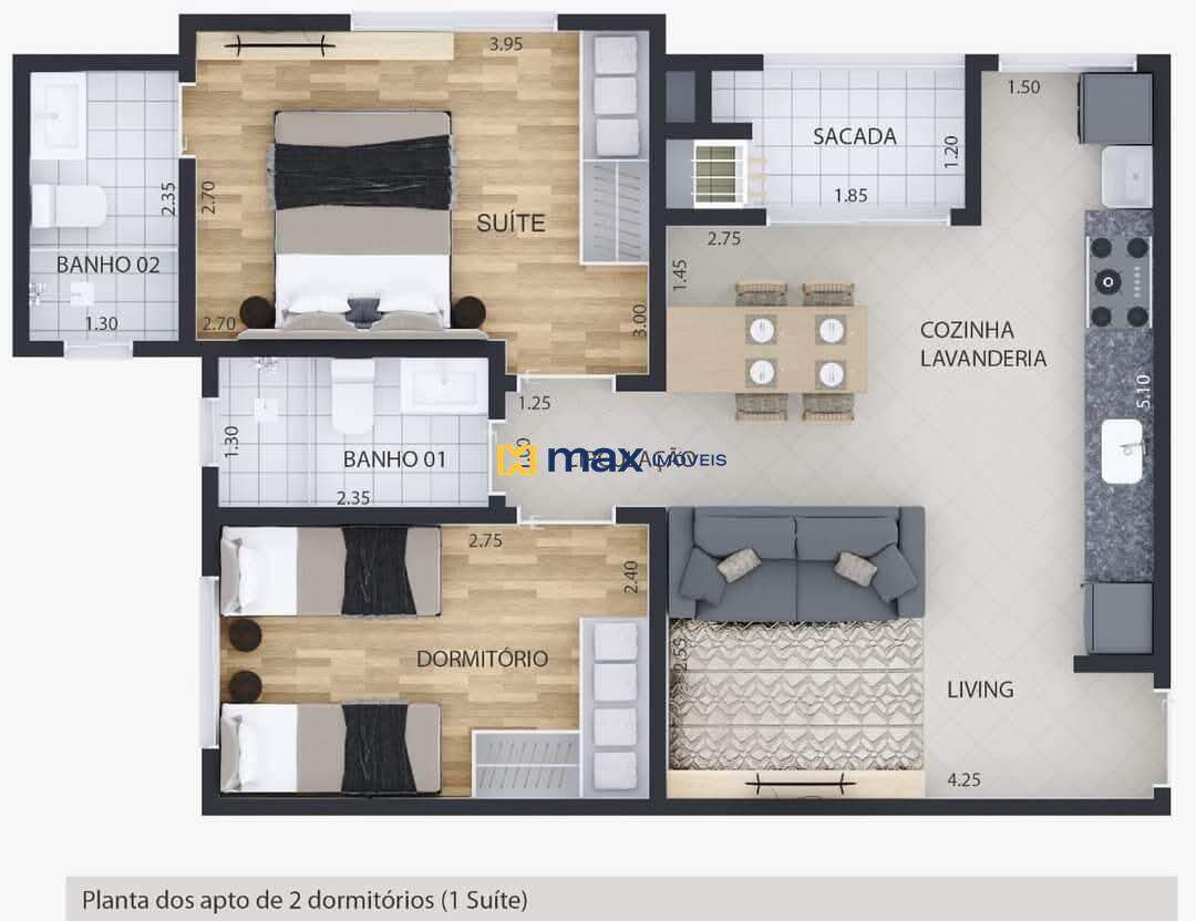 Apartamento à venda no Volta Grande: 