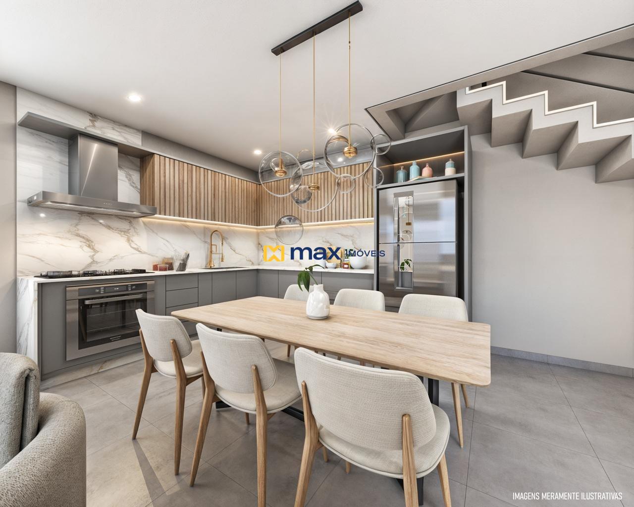 Casa à venda no São Vicente: Living integrado casa 04 e 05