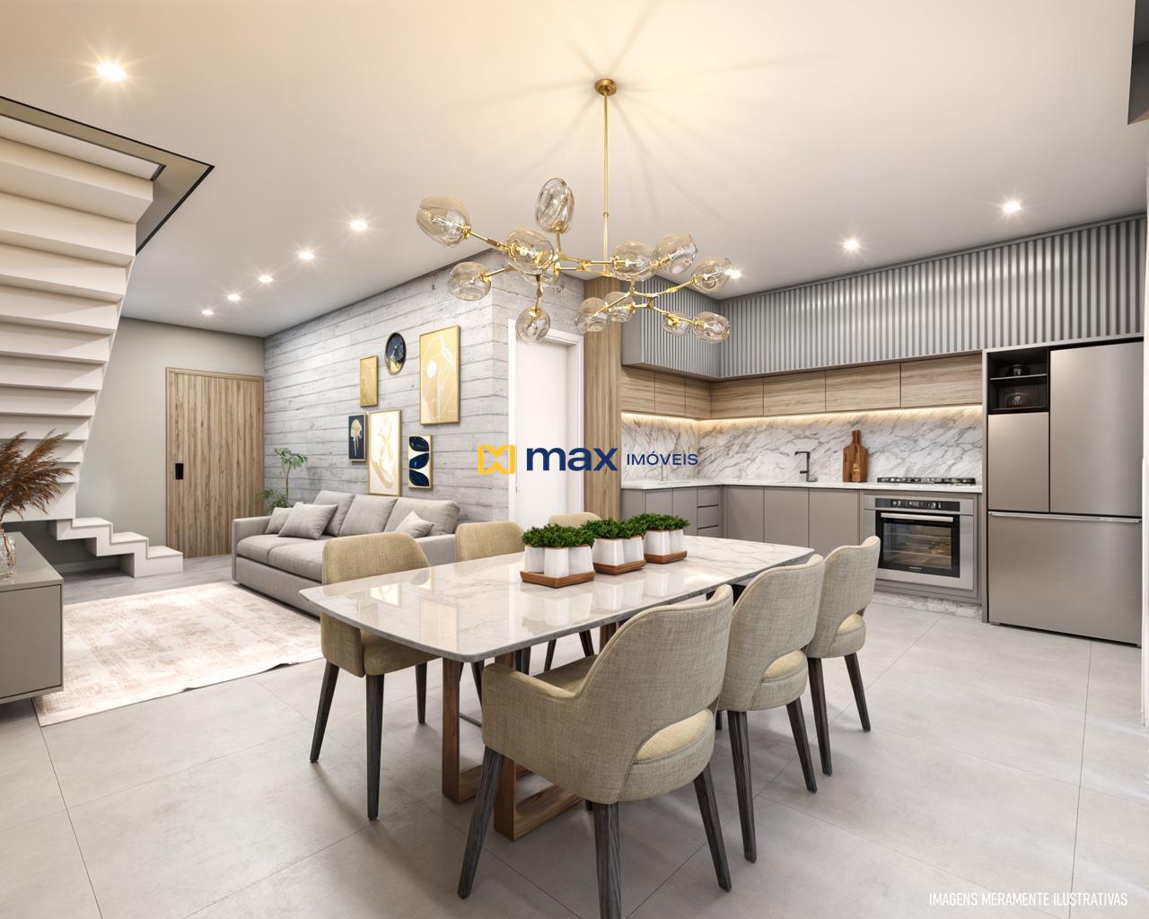 Casa à venda no São Vicente: Living integrado