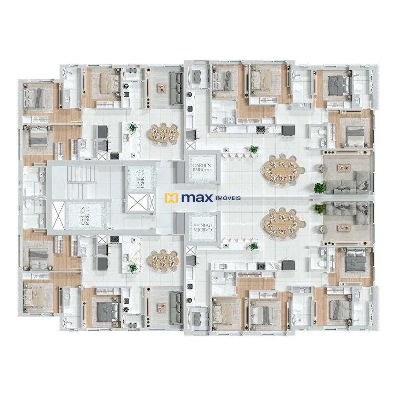 Apartamento à venda no Pioneiros: Planta - Apto Tipo Torre Sol