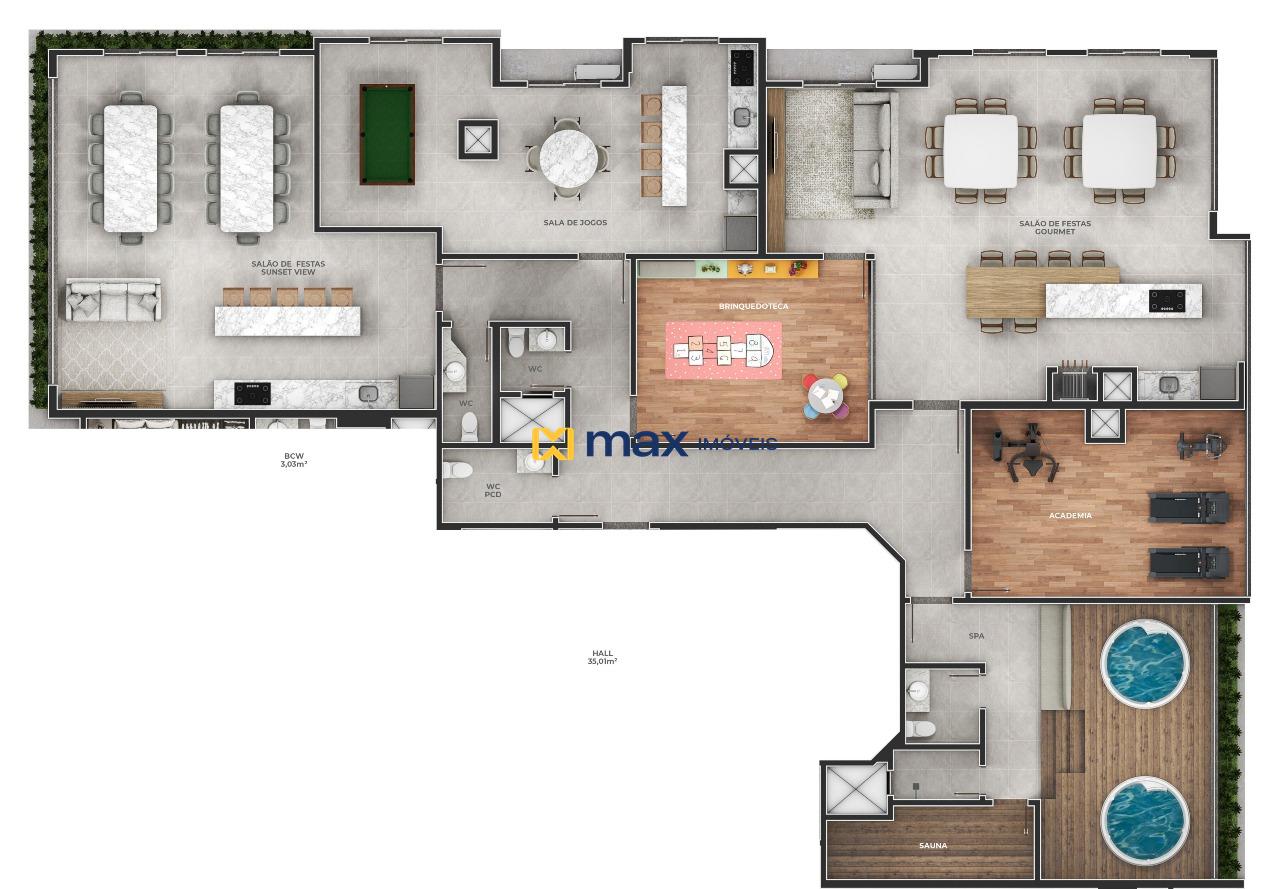 Apartamento à venda no Meia Praia: Planta 