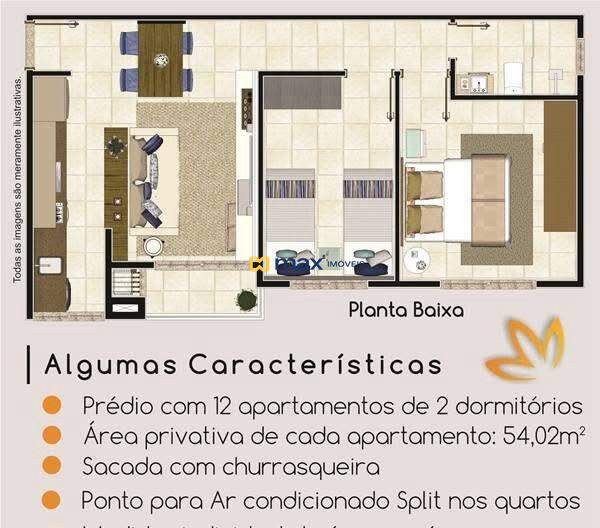 Apartamento à venda no Meia Praia: Planta