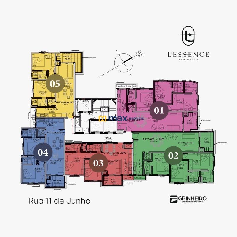 Apartamento à venda no Fazenda: Plantas