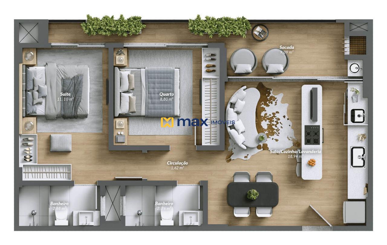 Apartamento à venda no Praia Brava: 