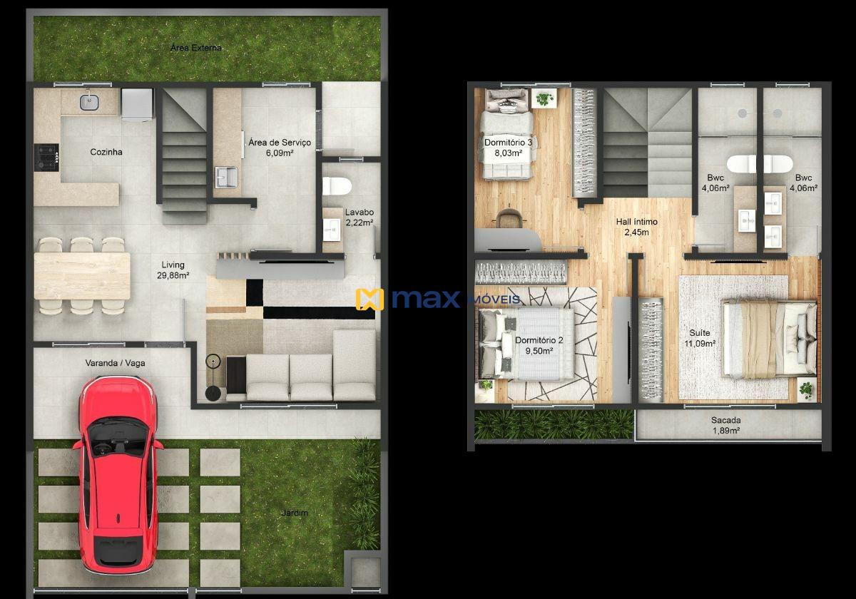 Casa à venda no Centro: 