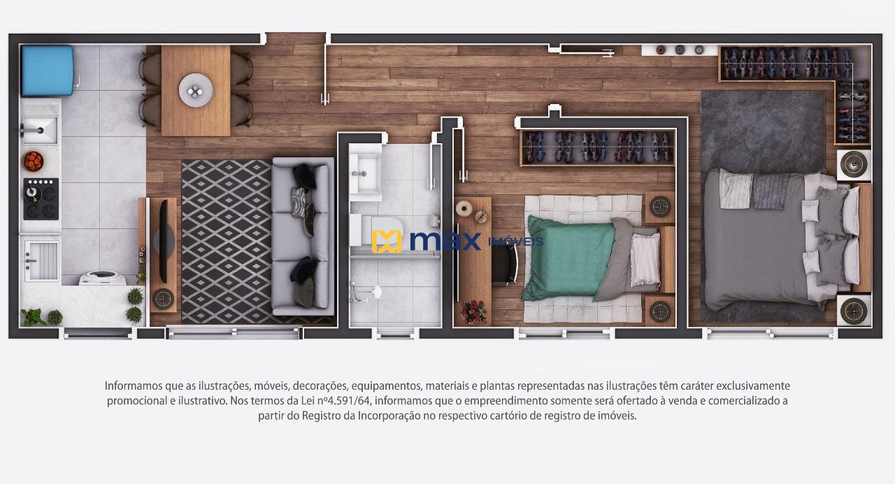 Apartamento à venda no Cordeiros: Planta apartamento
