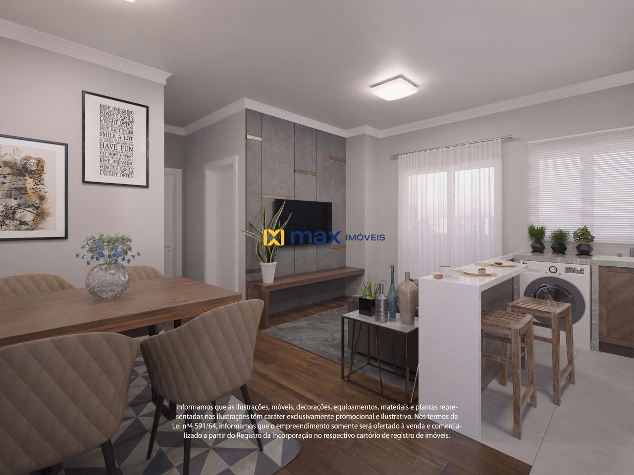 Apartamento à venda no Cordeiros: Living integrado