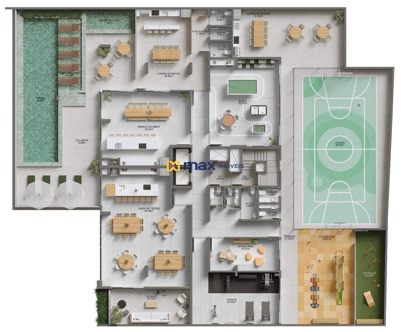 Apartamento à venda no Vila Operária: Planta lazer