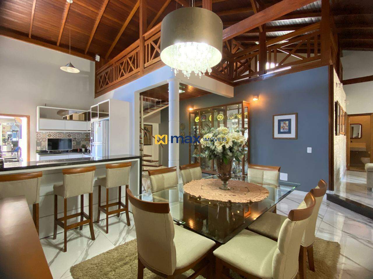 Casa à venda no Ressacada: Living integrado