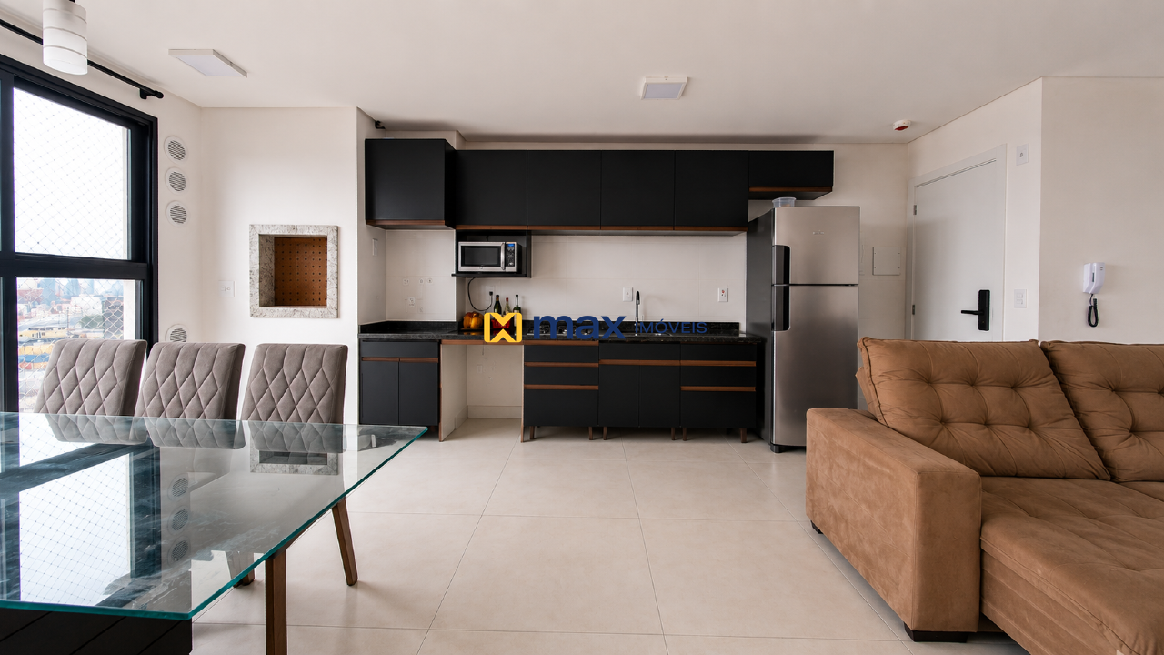 Apartamento para aluguel no São João: sala de estar/jantar e cozinha