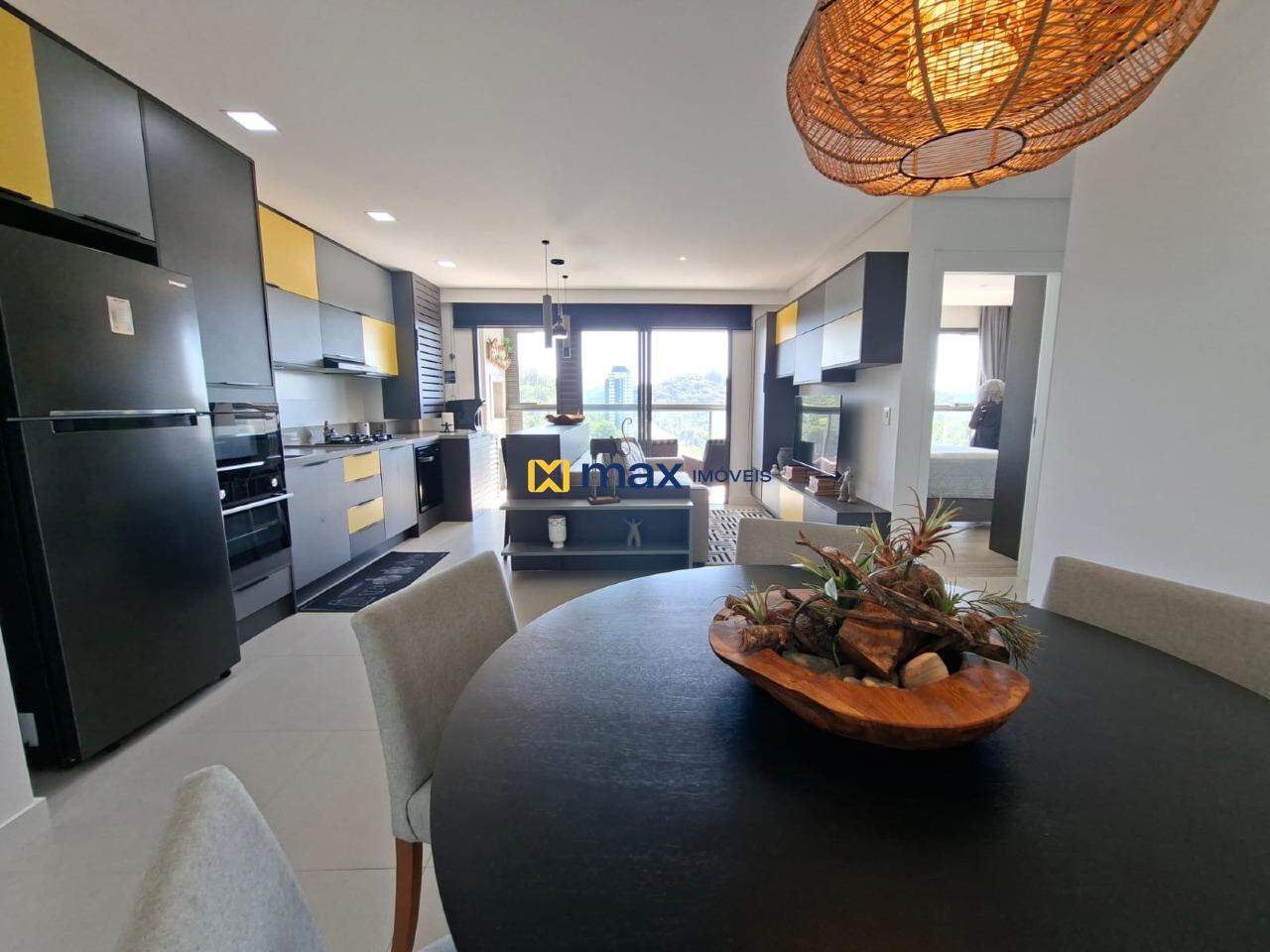 Apartamento para aluguel no Praia Brava: Sala de estar/jantar e cozinha