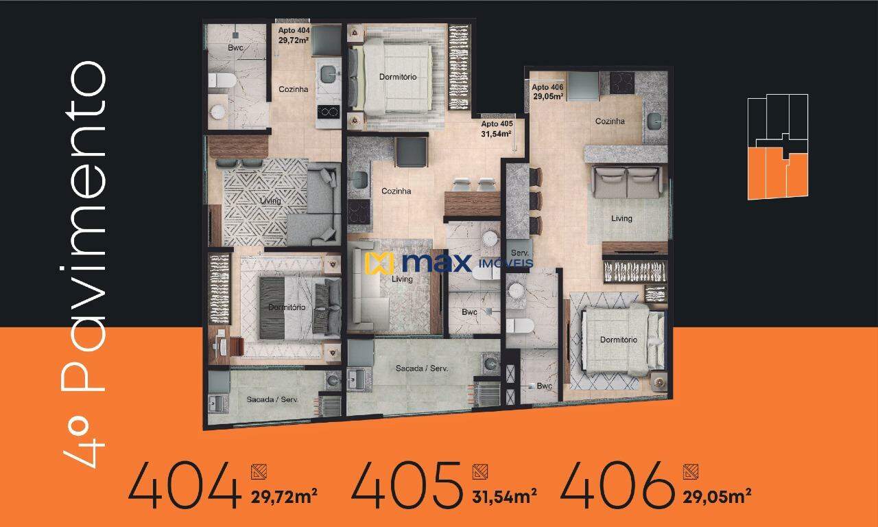 Apartamento à venda no Centro: 