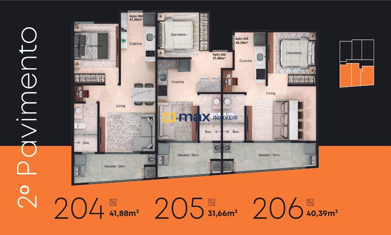 Apartamento à venda no Centro: 