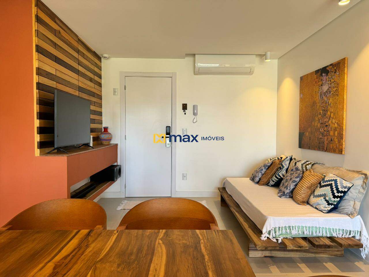 Apartamento para aluguel no Praia Brava de Itajaí: sala de estar/jantar e cozinha