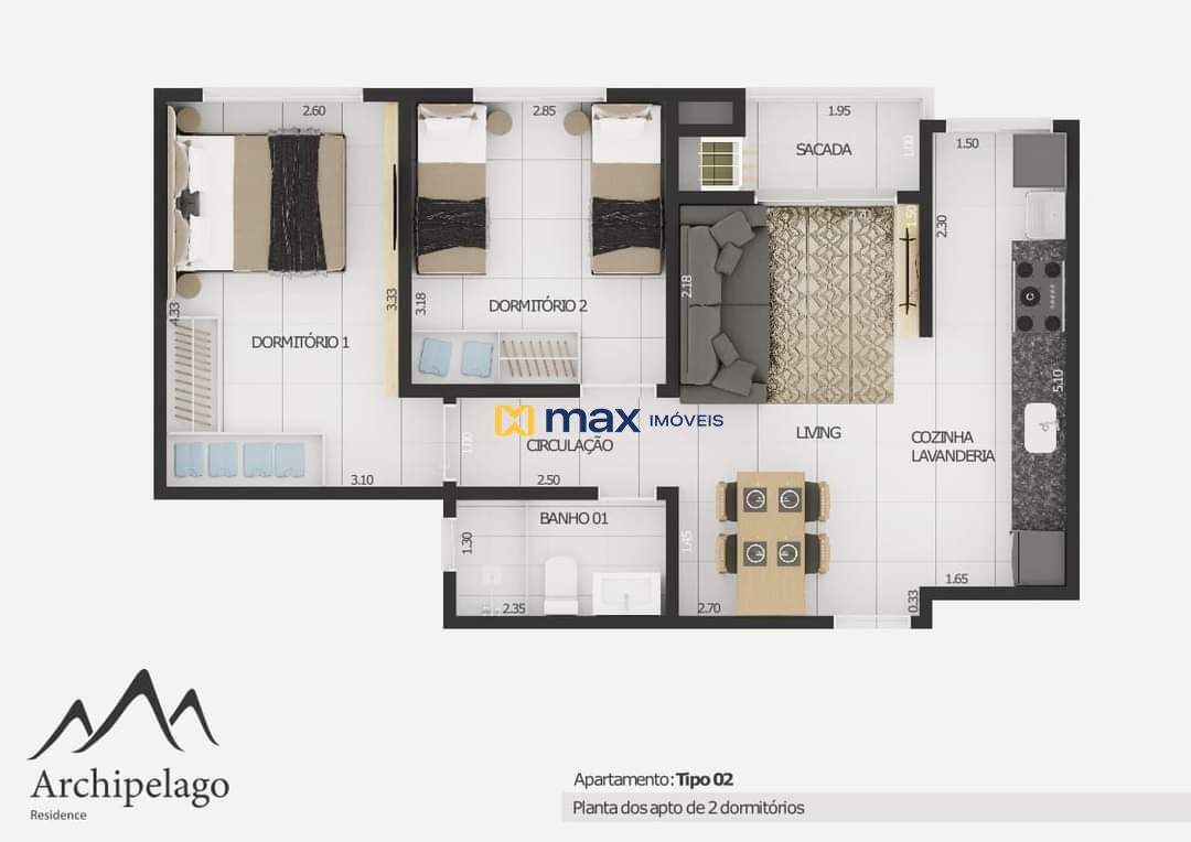 Apartamento à venda no Volta Grande: 