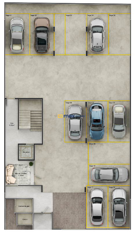 Apartamento à venda no Centro: VAGAS DE GARAGEM