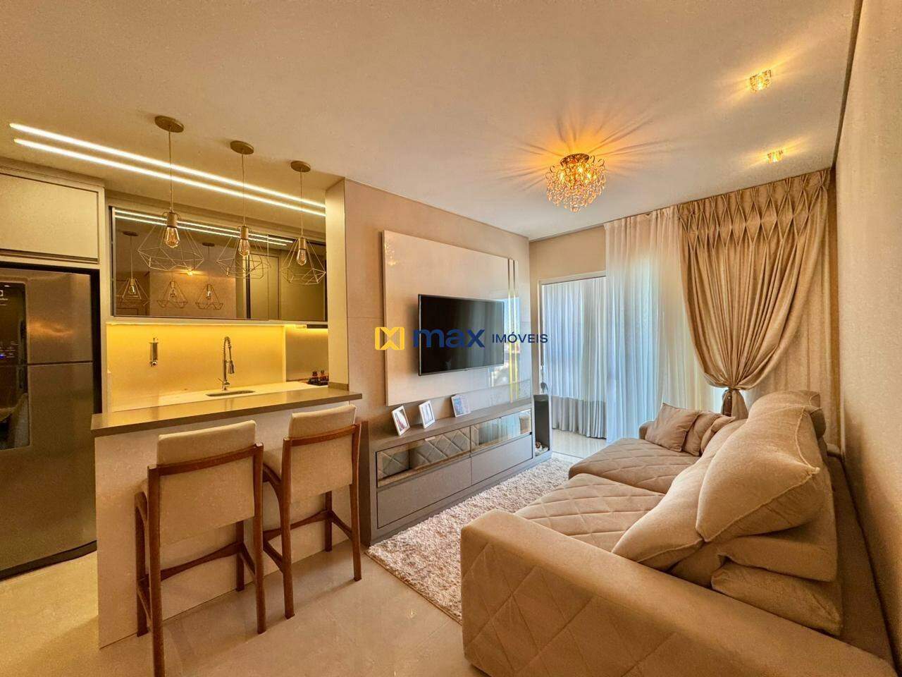 Apartamento à venda no Vila Operária: Living integrado