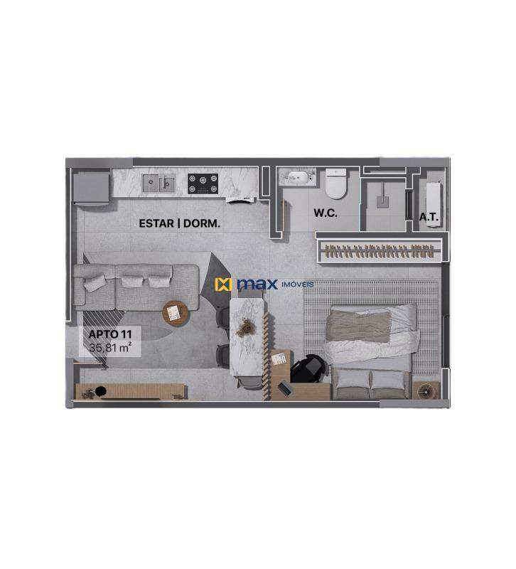 Apartamento à venda no Centro: 
