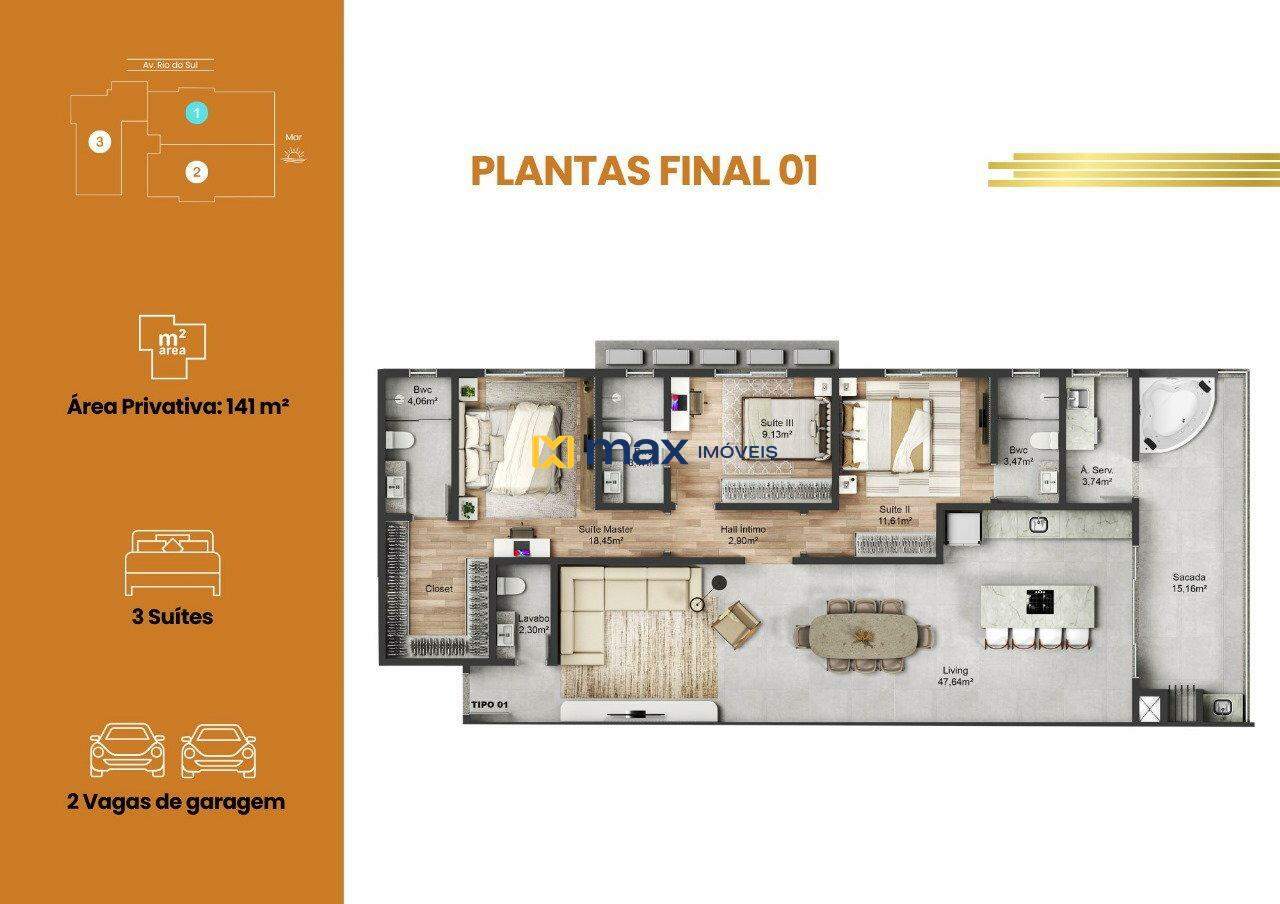 Apartamento à venda no Gravatá: 