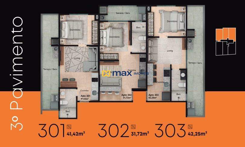 Apartamento à venda no Centro: 