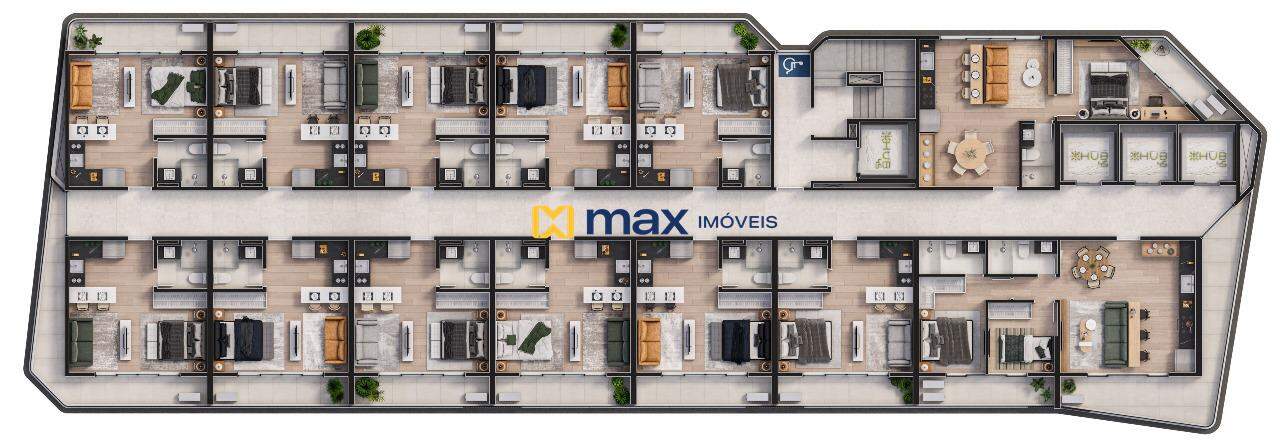 Apartamento à venda no Centro: Planta