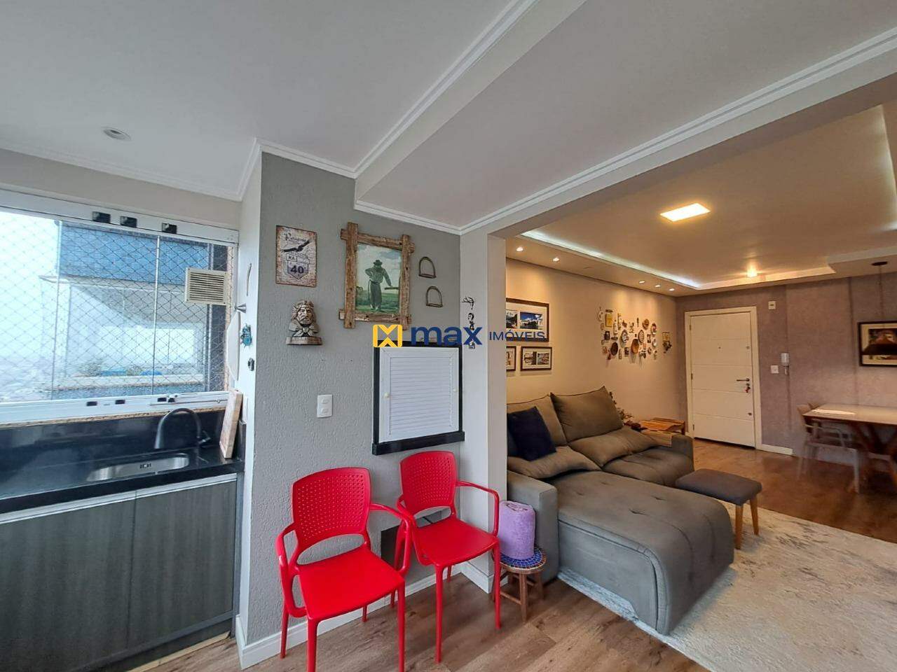 Apartamento à venda no Centro: Sacada integrada