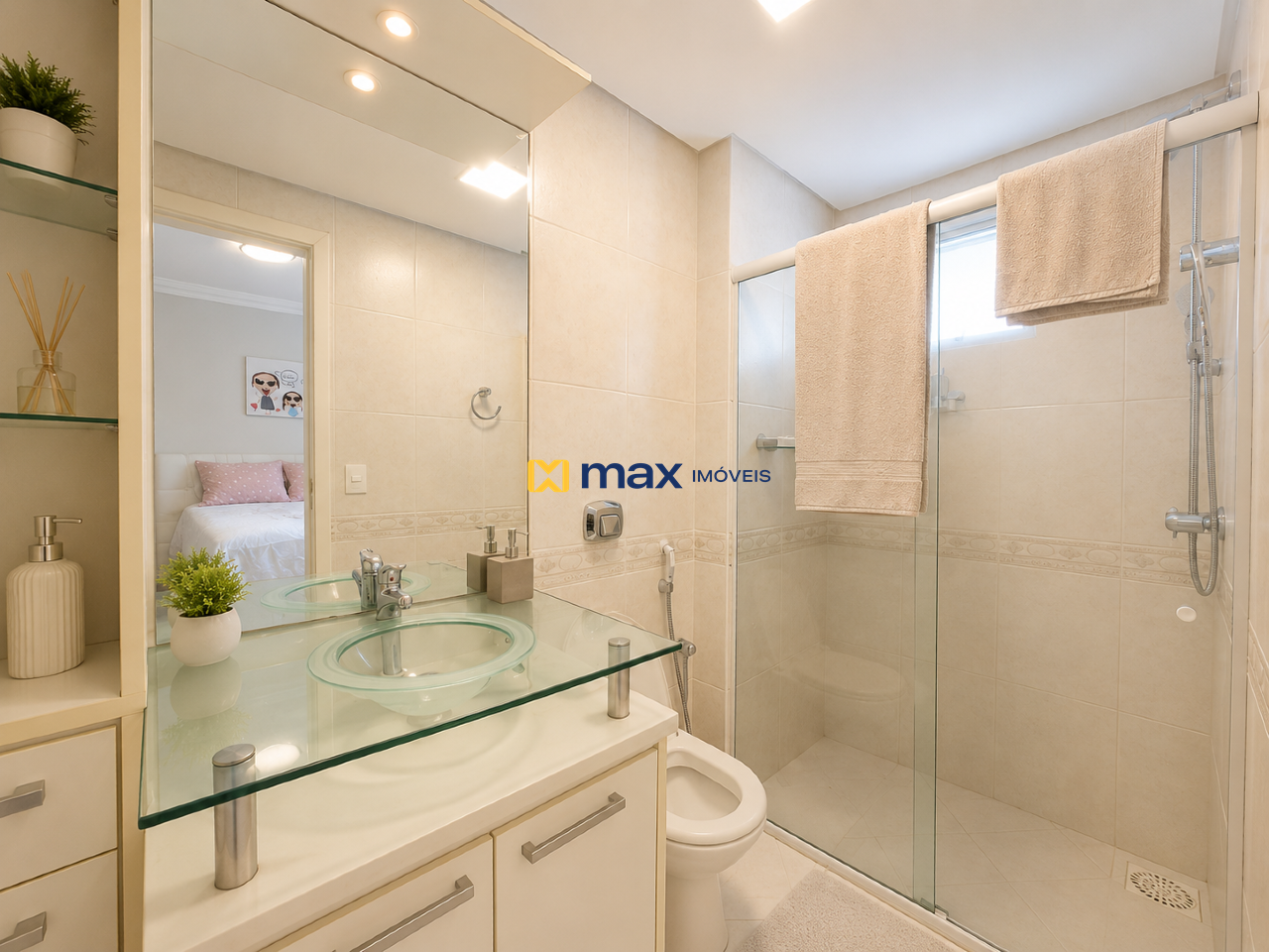 Apartamento para aluguel no Centro: Banheiro Suíte 1