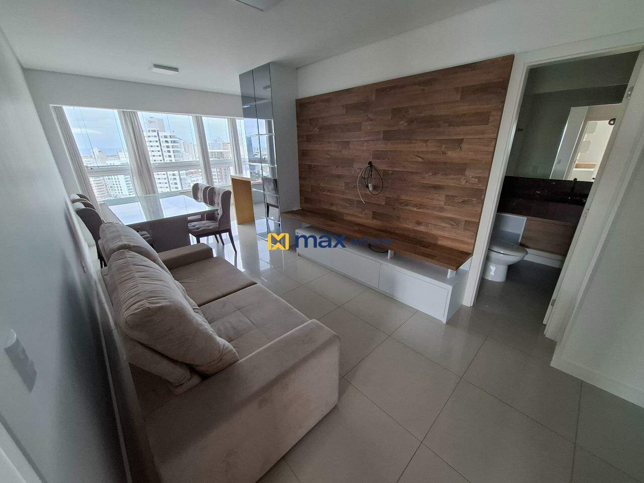 Apartamento para aluguel no Centro: Sala de Estar e Jantar