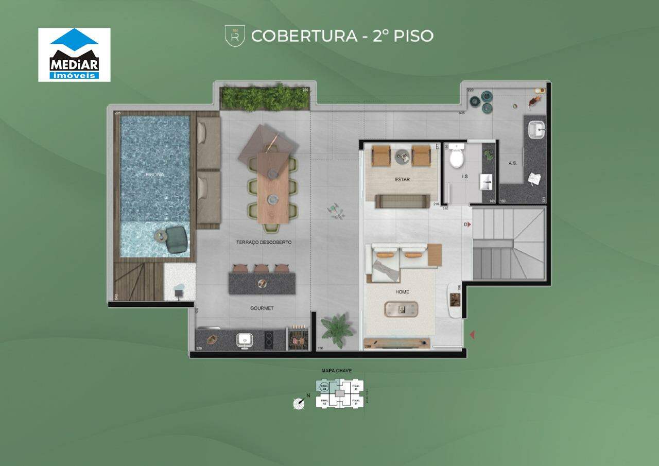 Cobertura à venda com 3 quartos, 99m² - Foto 3