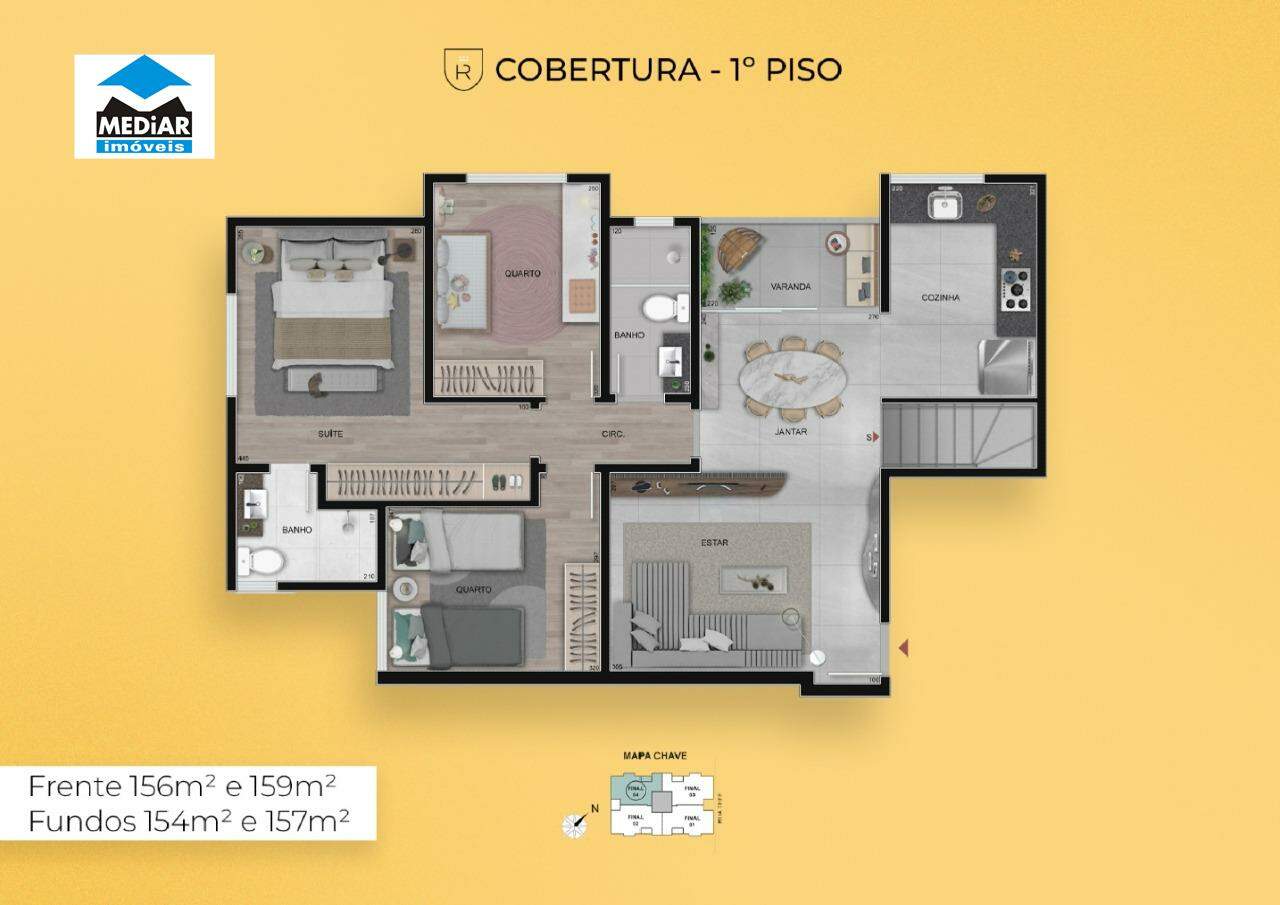 Cobertura à venda com 3 quartos, 99m² - Foto 4