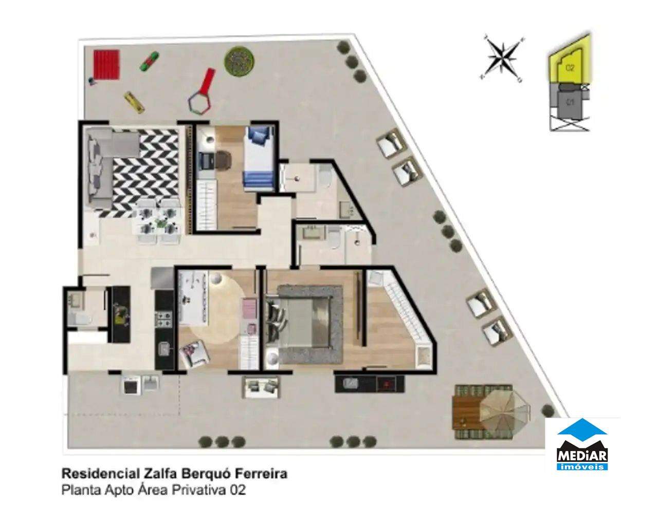 Apartamento à venda com 2 quartos, 71m² - Foto 6