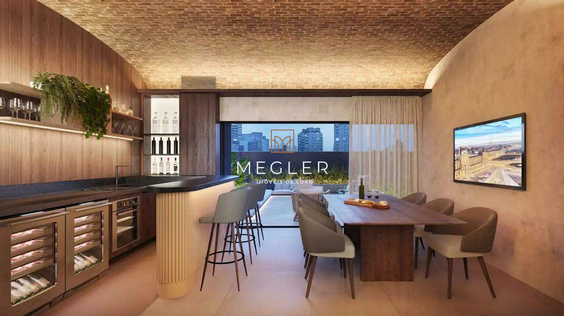 Apartamento à venda no Savassi: Wine bar com terraço