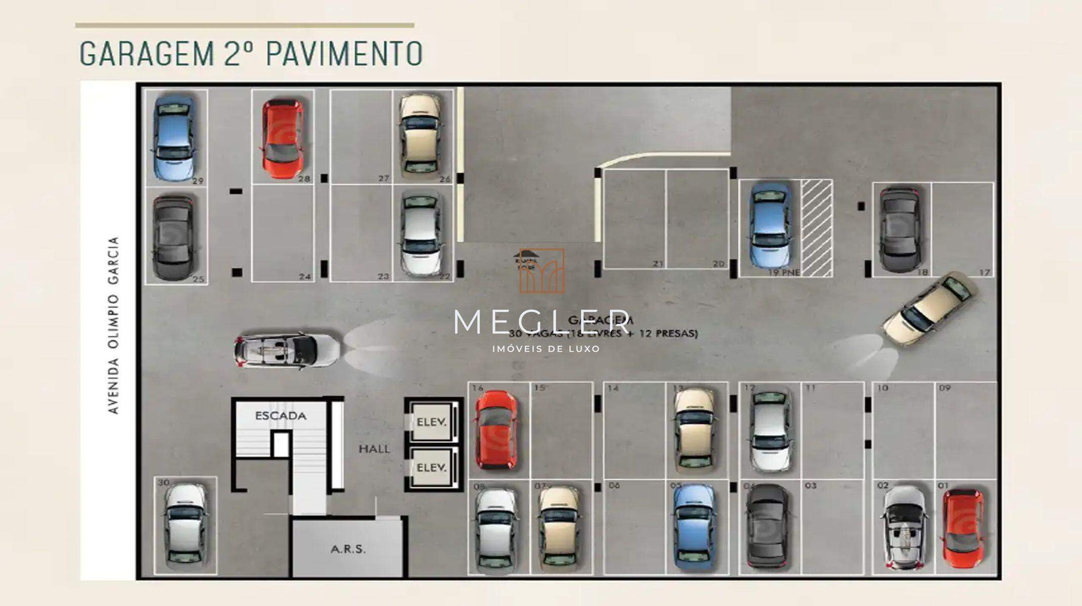 Apartamento à venda no Eldorado: Garagem - 2º pavimento