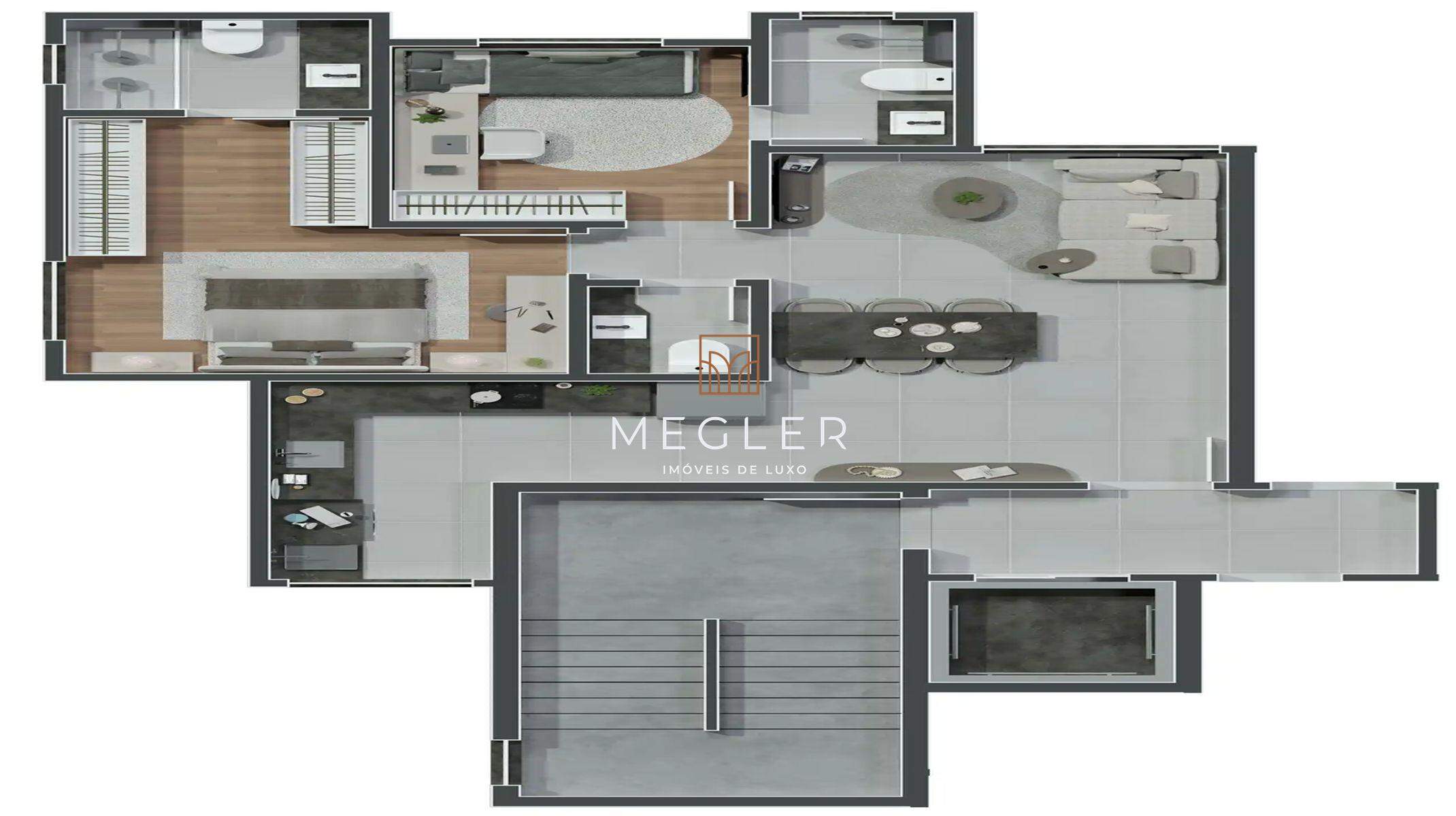 Apartamento à venda no Santo Antônio: Seleto Fascino - Apto Tipo 302 - 402