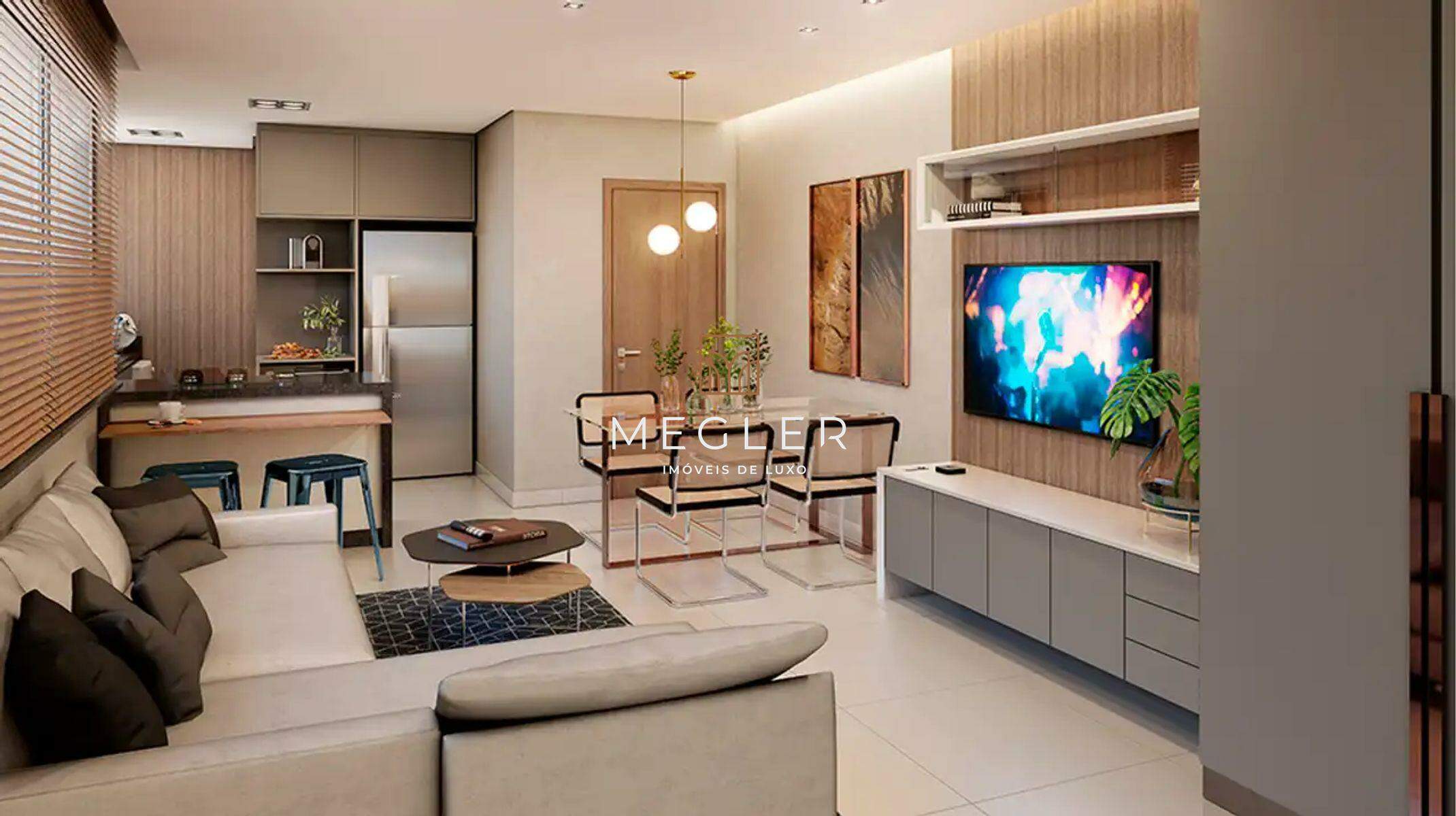 Apartamento à venda no Lourdes: Sala de estar - apartamento tipo