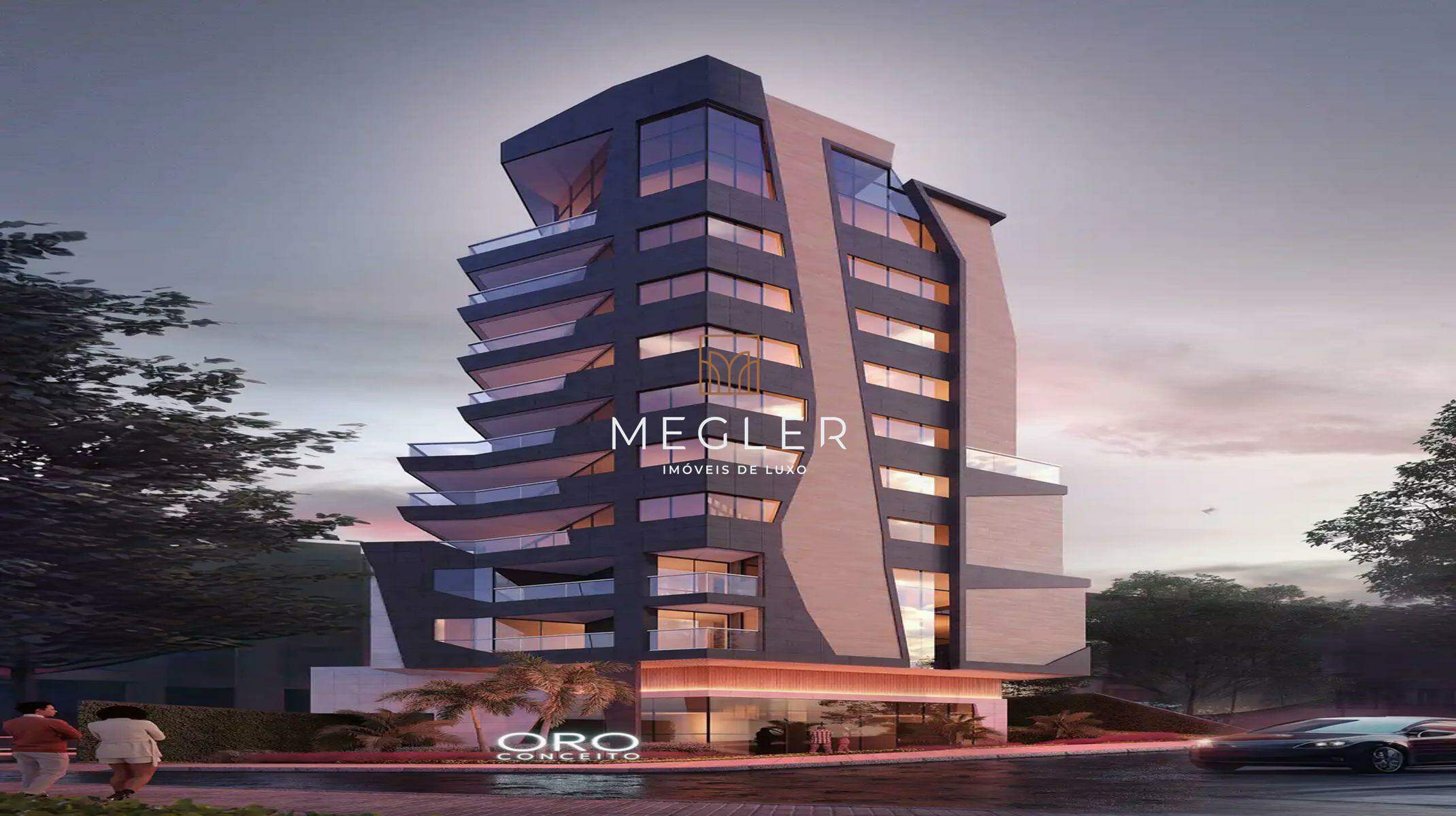 Apartamento à venda no Serra: Fachada noturna