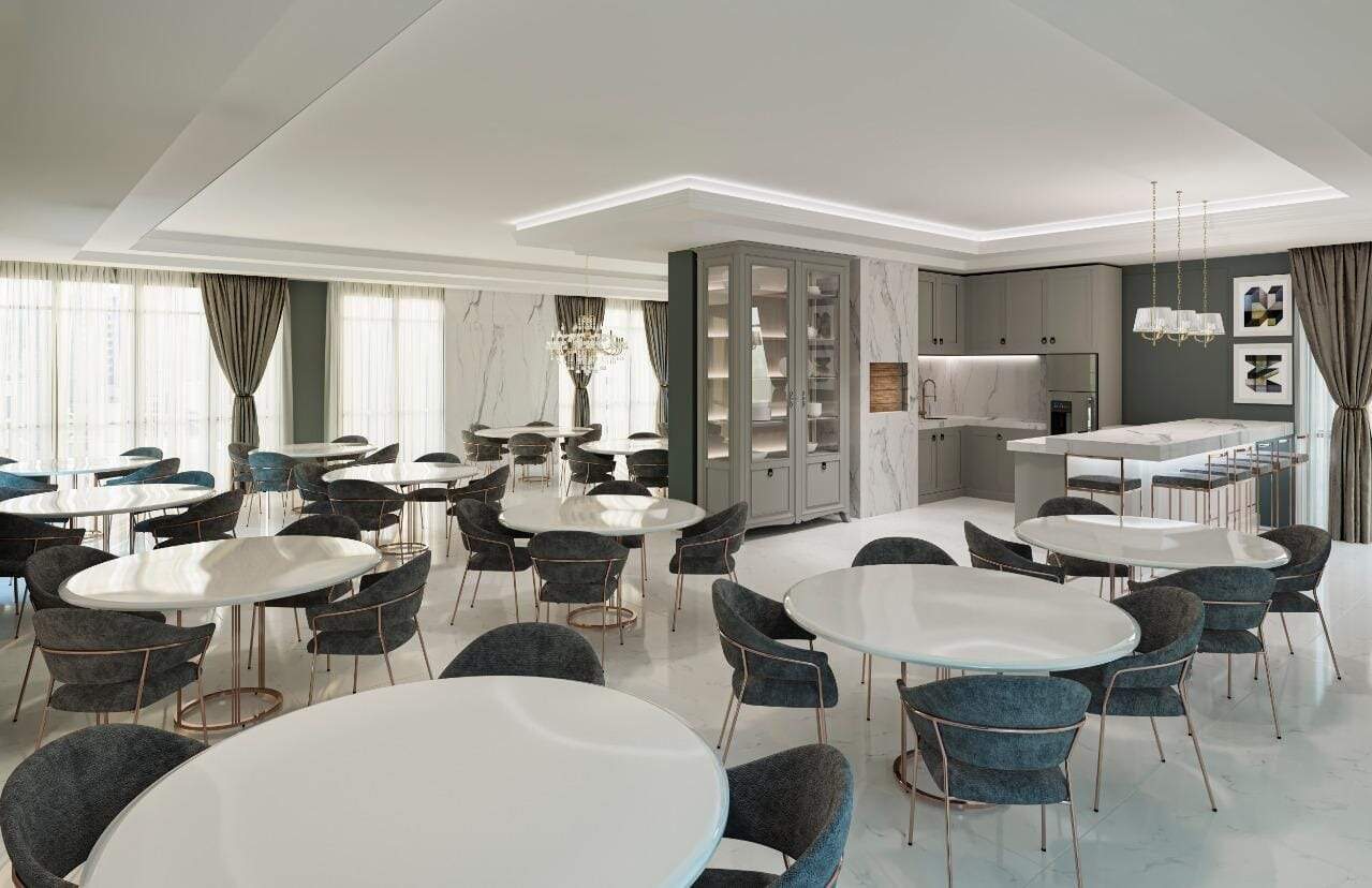 Apartamento à venda no Meia Praia: Salão de festas