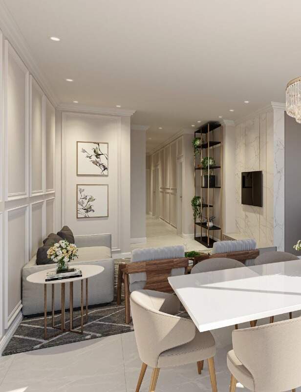 Apartamento à venda no Meia Praia: Living integrado