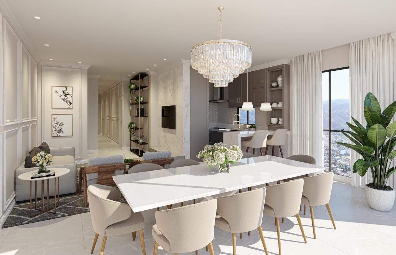 Apartamento à venda no Meia Praia: Living integrado