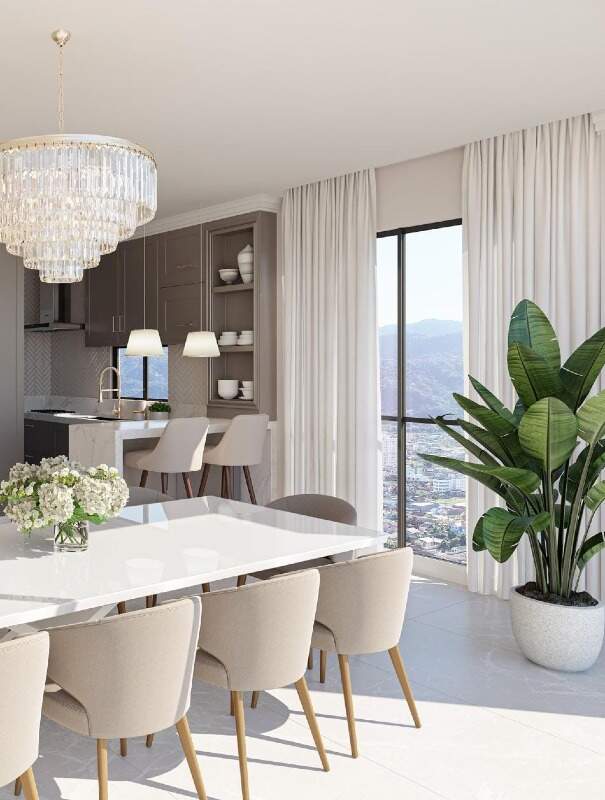 Apartamento à venda no Meia Praia: Living integrado