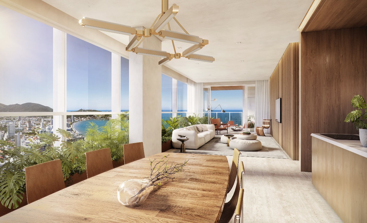 Apartamento à venda no Centro: Living integradpo