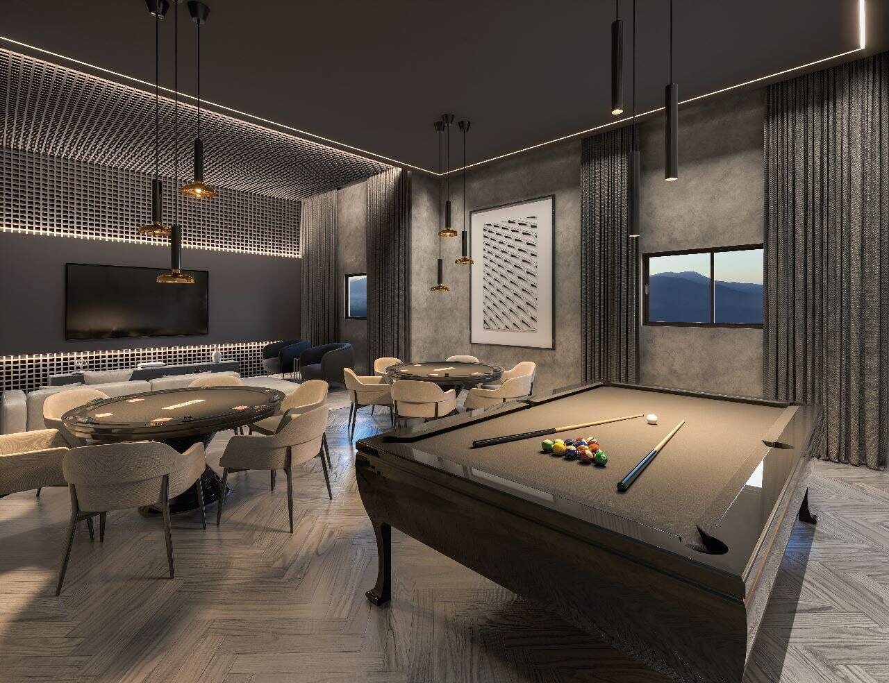 Apartamento à venda no Meia Praia: Sala de jogos