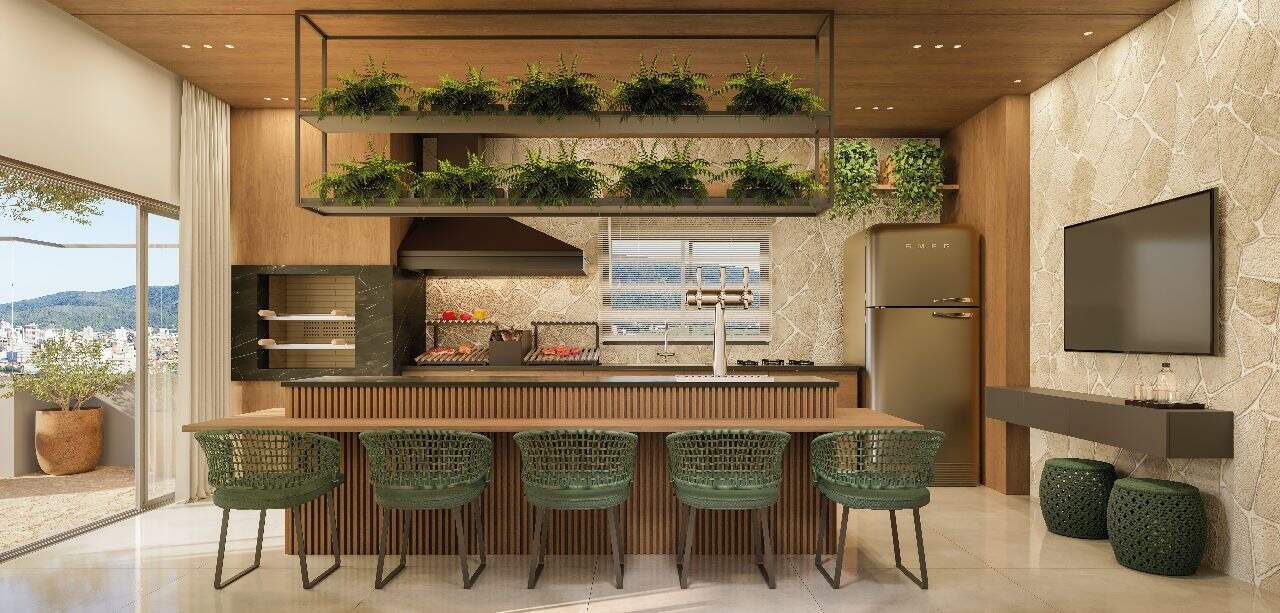 Apartamento à venda no Meia Praia: Área gourmet 