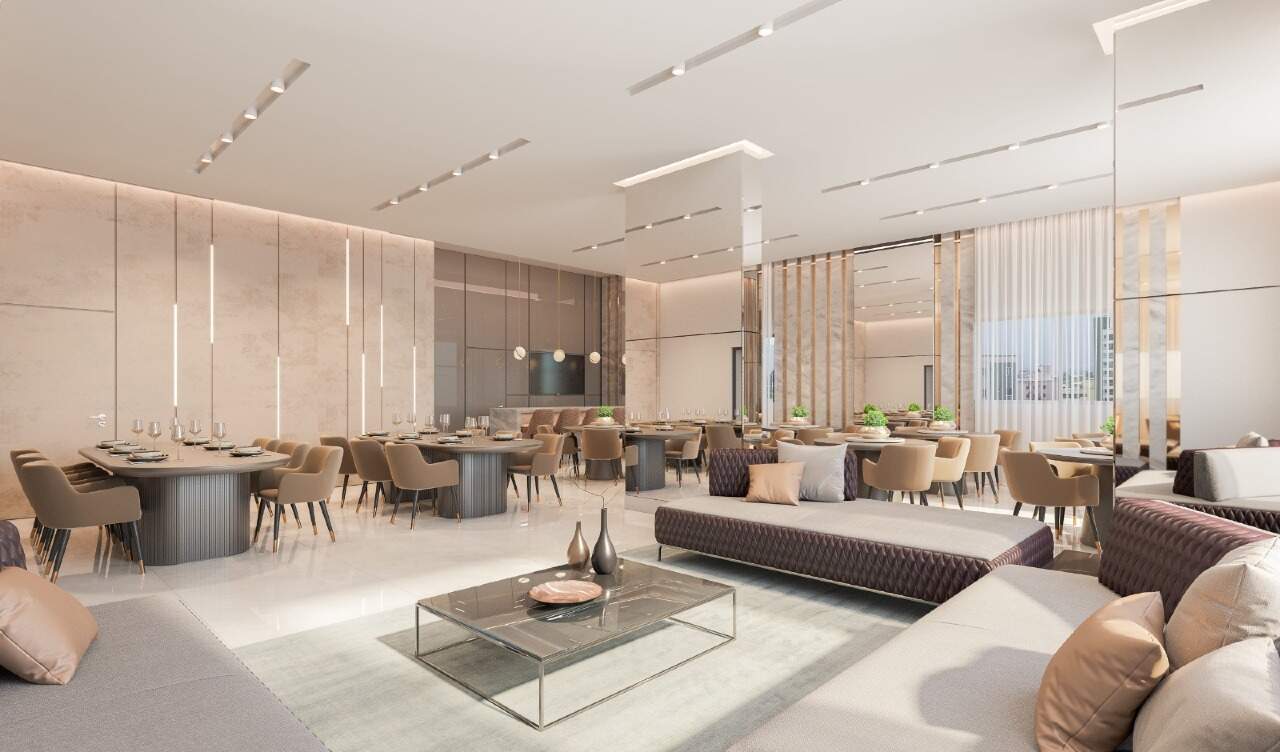 Apartamento à venda no Meia Praia: Salão de festas