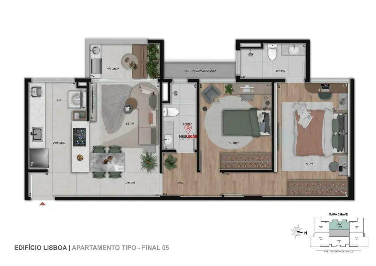 Apartamento, 2 quartos, 63 m² - Foto 2