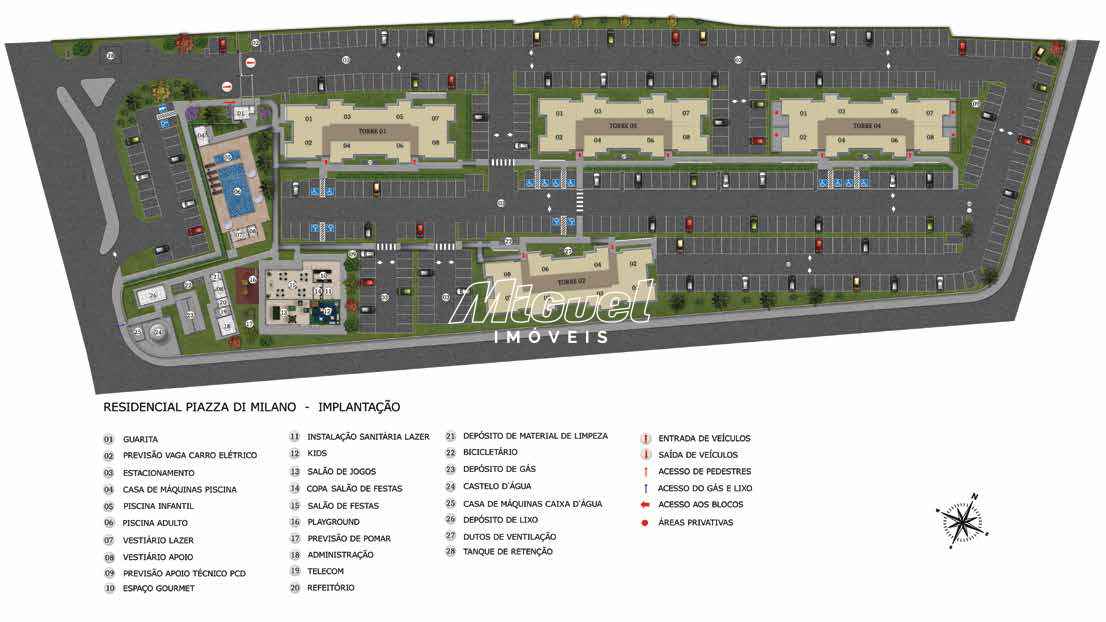 Apartamento, à venda, 0 até 2 quartos, Piazza Di Milano, Vila Industrial - Piracicaba: Implementação