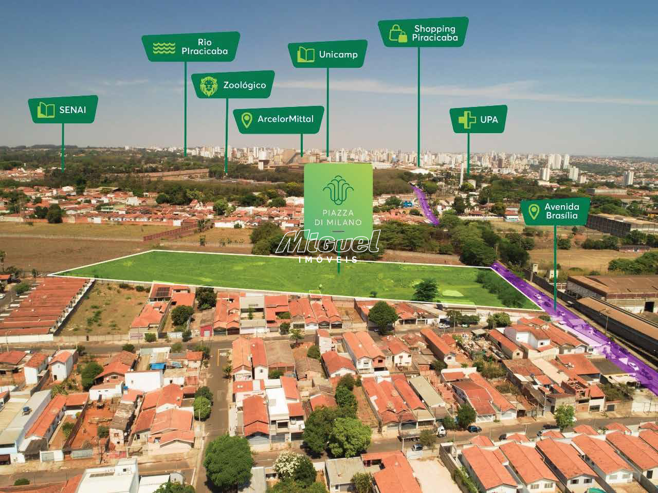 Apartamento, à venda, 0 até 2 quartos, Piazza Di Milano, Vila Industrial - Piracicaba: Localização