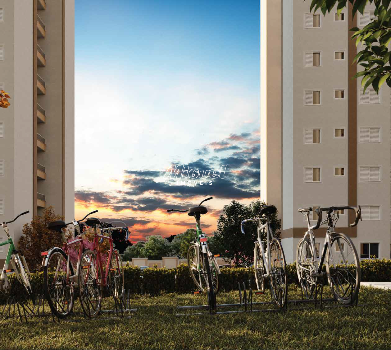 Apartamento, à venda, 0 até 2 quartos, Piazza Di Milano, Vila Industrial - Piracicaba: Bicicletário