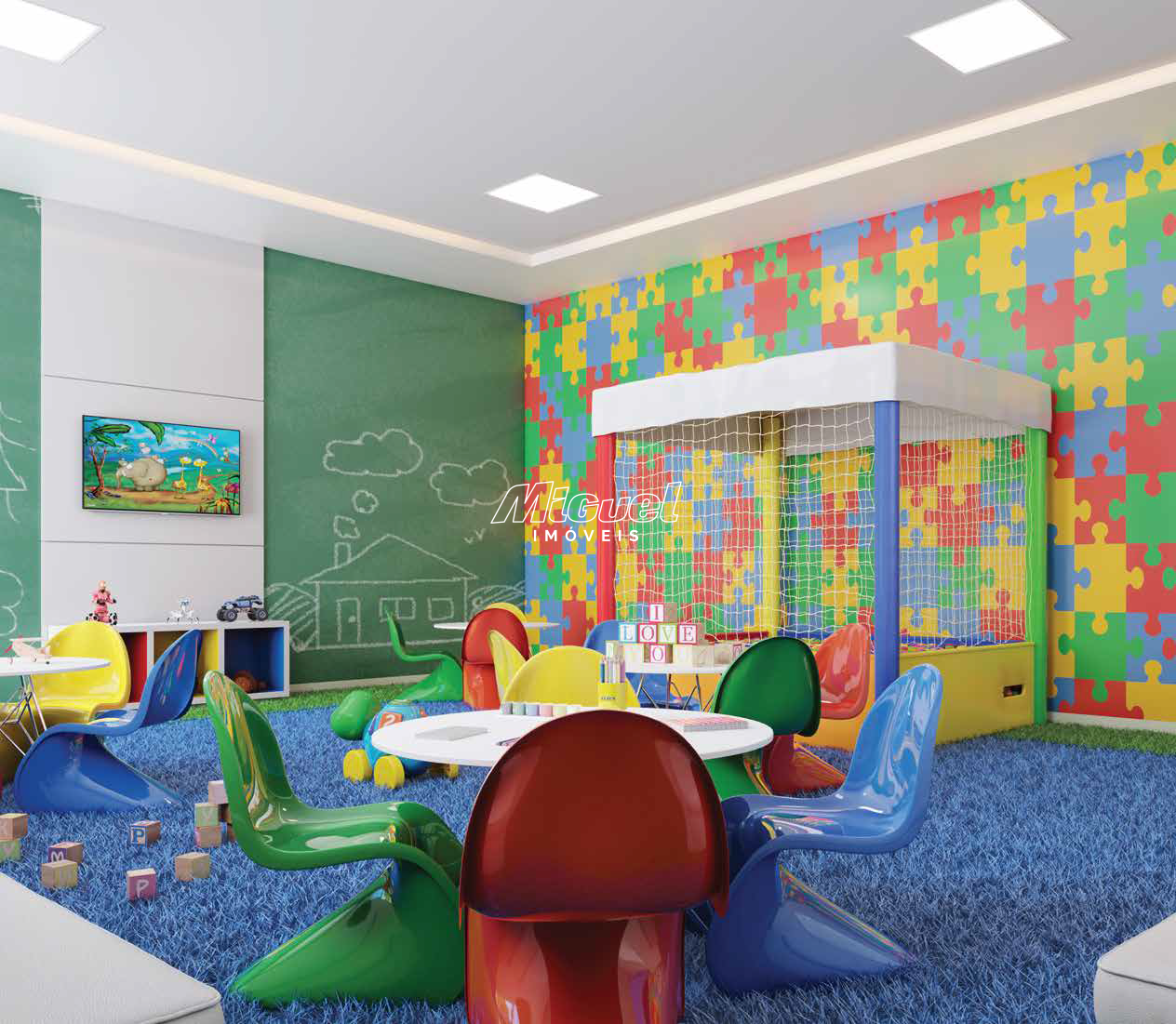 Apartamento, à venda, 0 até 2 quartos, Piazza Di Milano, Vila Industrial - Piracicaba: Espaço Kids