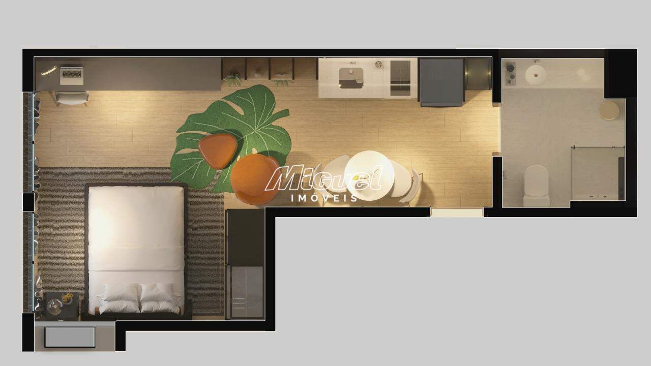 Apartamento, à venda, Jardim Pacaembu - 1 até 1 quartos Singular Home Design - Piracicaba/SP: 